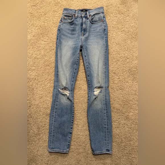 7 For All Mankind The High Waist Ankle Skinny jeans - Picture 1 of 4